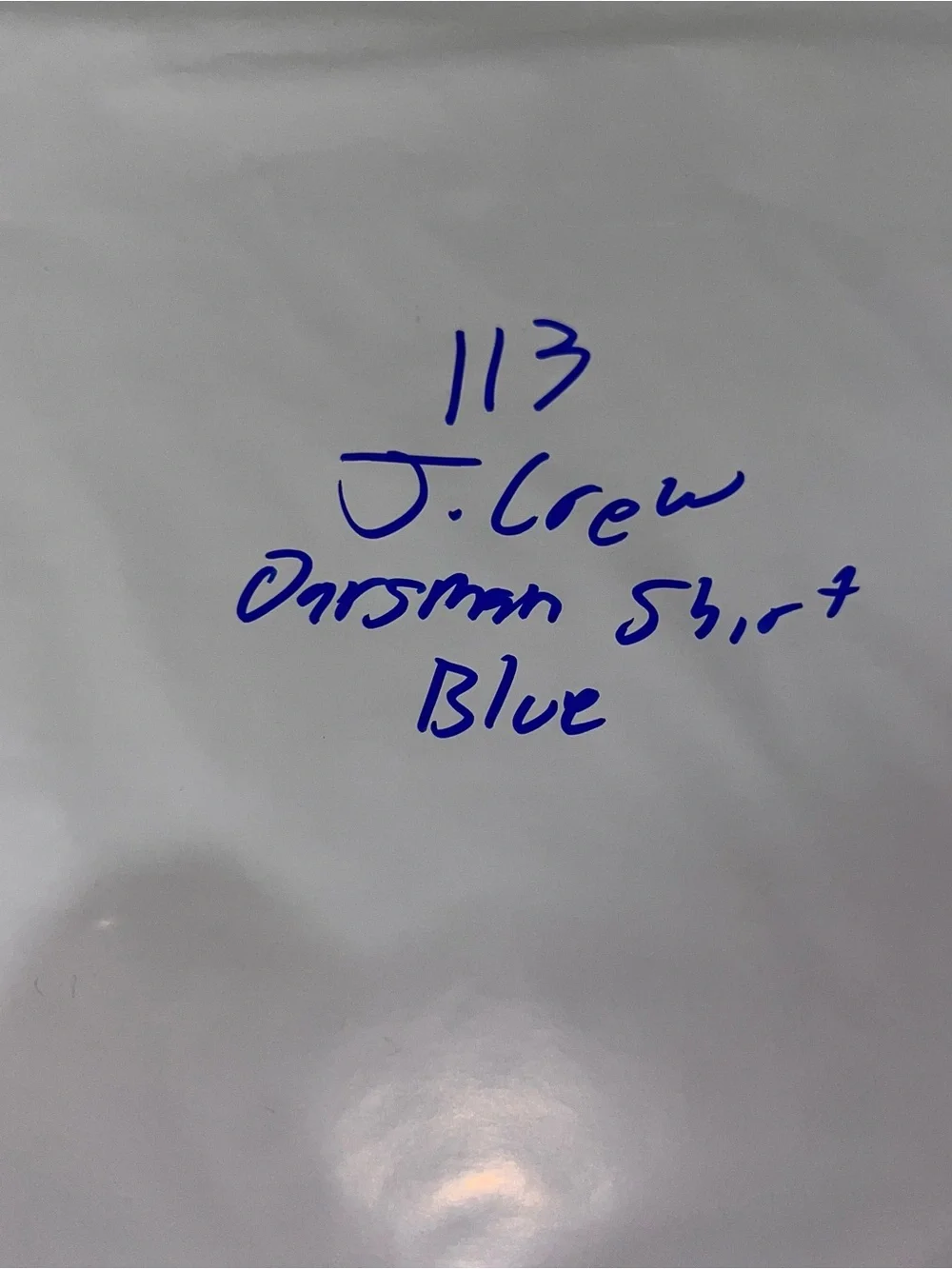 J. Crew Men's Light Blue and White Striped Button-Down Shirt